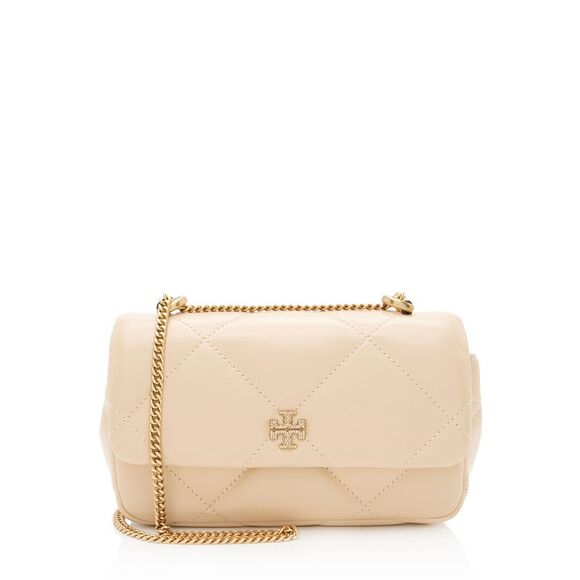 Tory Burch Handbags - Tory Burch Quilted Leather Crystal Kira Mini Flap Bag